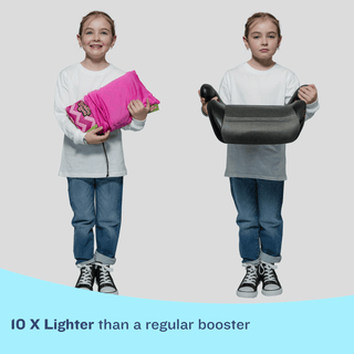 BubbleBum Inflatable Car Booster Seat - Travel Booster Seat - Pink Style ✔️ - By Baano
