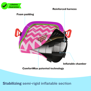 BubbleBum Inflatable Car Booster Seat - Travel Booster Seat - Pink Style ✔️ - By Baano