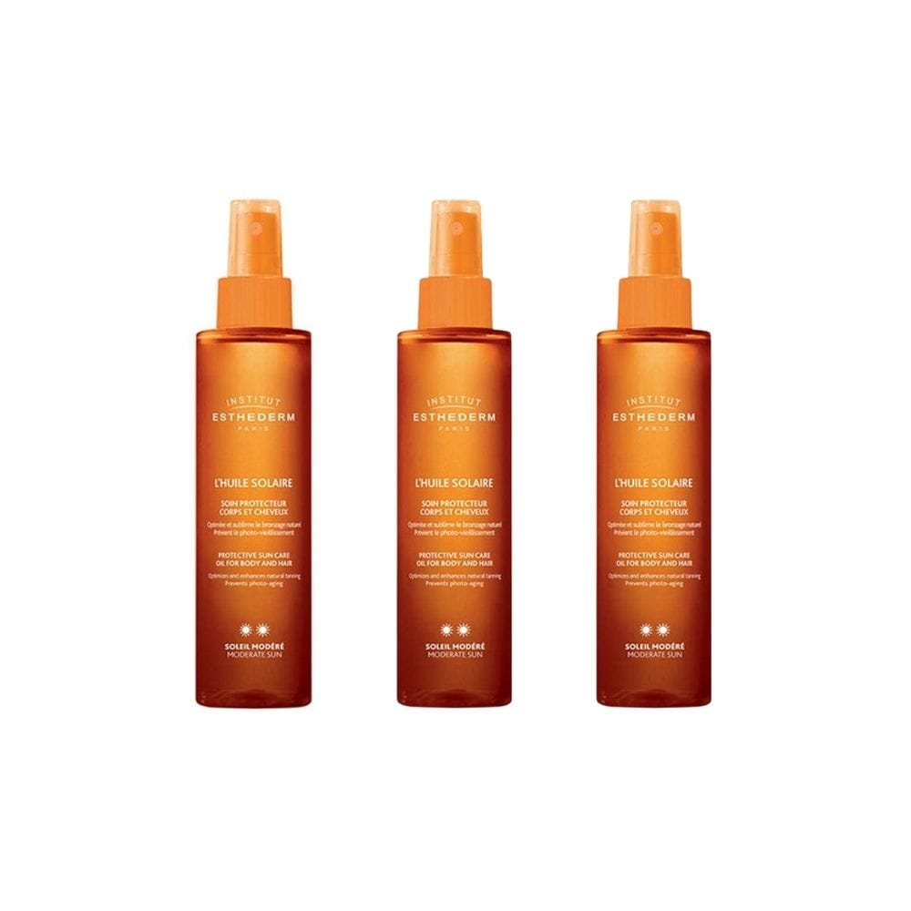 Institut Esthederm Protective Sun Care Oil For Body and Hair 150 ml 3 Pack - By Baano