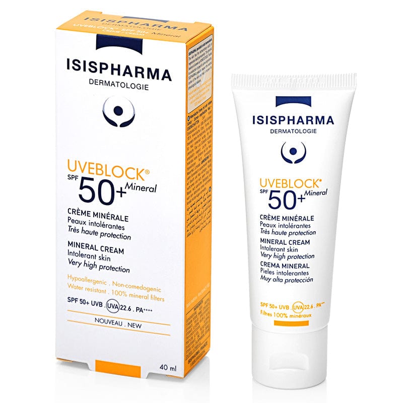 Isis Pharma Uveblock SPF 50+ Mineral Cream 40 ml Chivela
