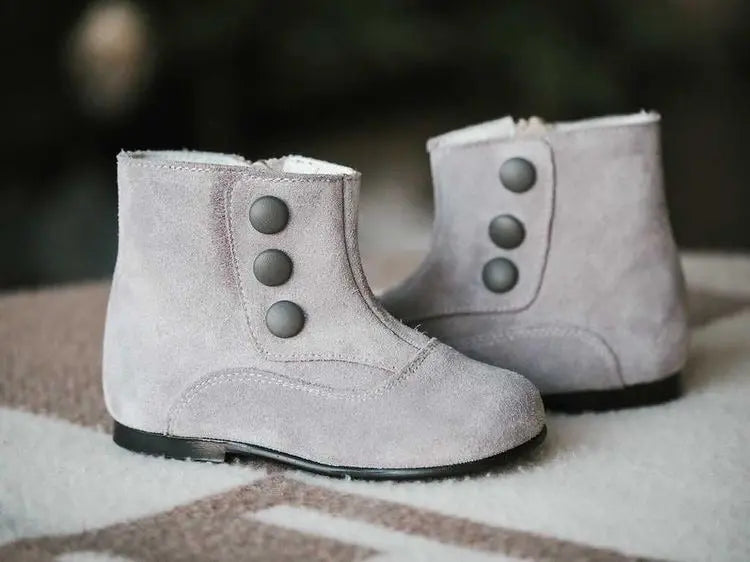 Isla- Grey Suede Boots