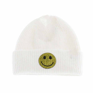 KIDS Rhinestone Smiley Face Cuff C.C Beanie