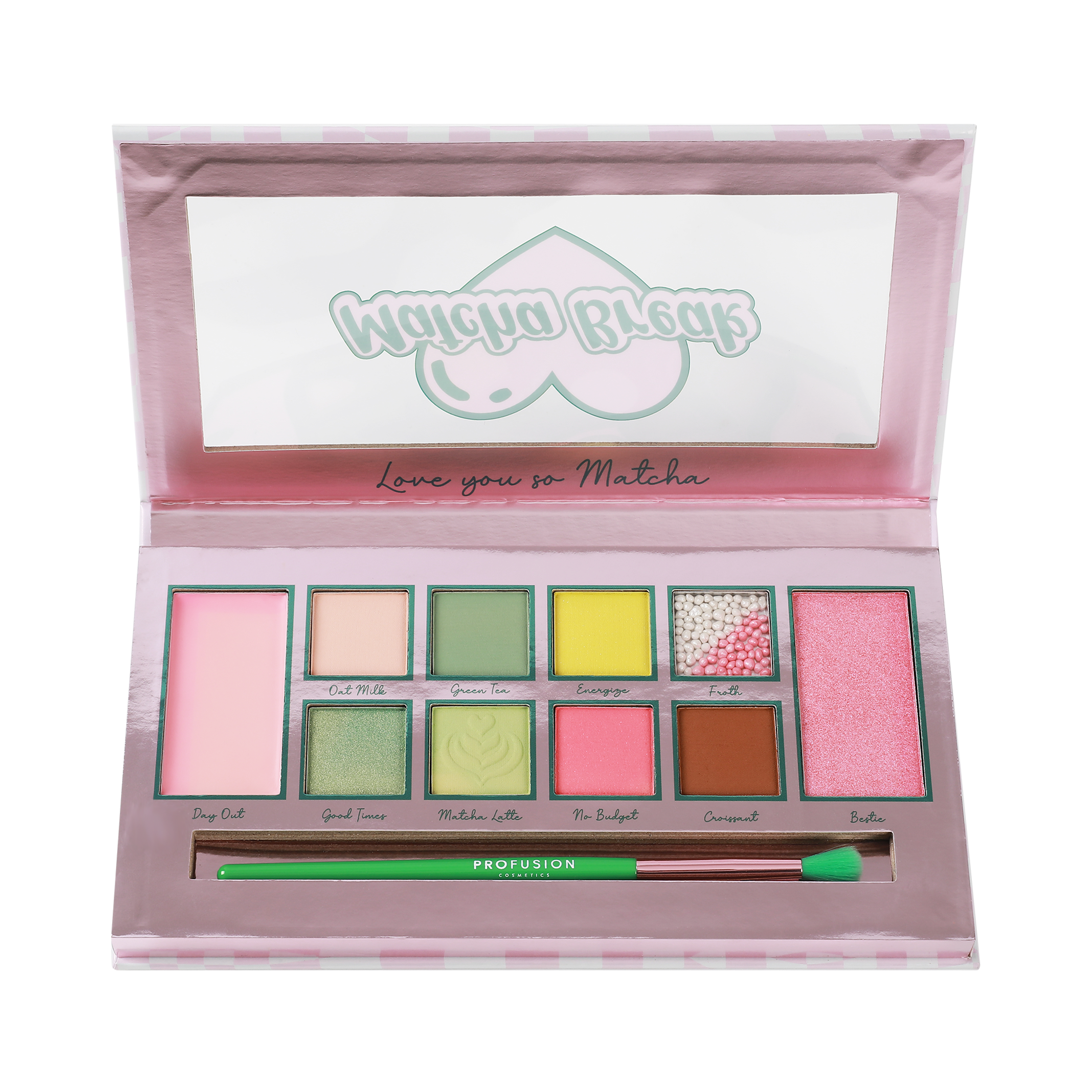 Matcha Break 10 Shade Palette & Brush