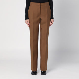 Brown Wool Trousers - By Baano