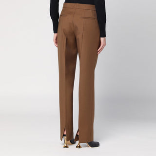 Brown Wool Trousers - By Baano