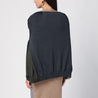 Beige/Grey Deconstructed Cardigan - By Baano
