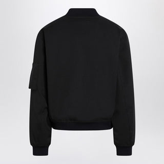 Dark Blue Zipped Bomber Jacket - By Baano