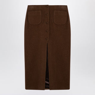 Brown Jagger Midi Skirt