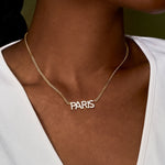 Iced Block Name Necklace w/ Cuban Chain