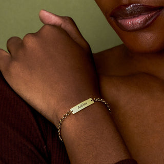 Signature Link Bar Bracelet