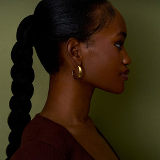 Chunky 7mm Hoop Earring