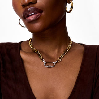 Mid-Size Double Cuban Lock Chain x Bracelet