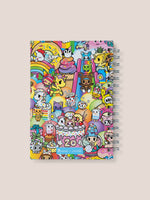 tokidoki Spiral Oliver Notebook with Reusable Pen Pocket - 20th Anniversary Celebration - By Baano