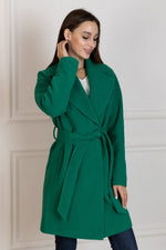 Amber Wool Cashmere Tailored Coat