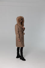 Genuine Fox Fur Trim Rabbit Fur Insulated Parka