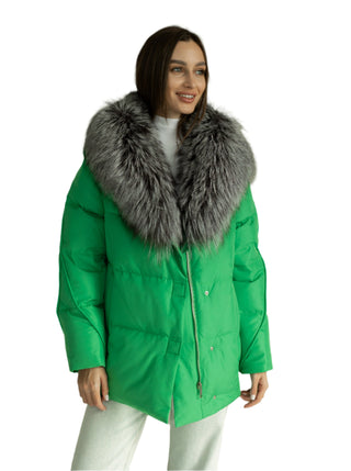 Genuine Silver Fox Down Fill Jacket - By Baano