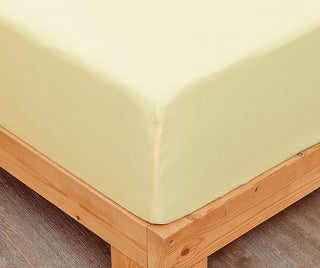 DaDa Bedding Sunshine Yellow Hummingbirds Floral Fitted & Flat Bed Sheets Set (JHW-925)