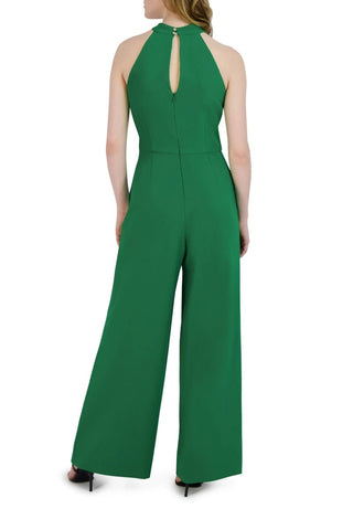 Julia Jordan Crossed Neck Keyhole Racerback Solid Crepe Jumpsuit - Glamourous Grace