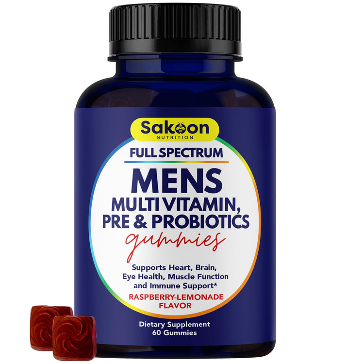 Mens Full Spectrum Multivitamin + Pre+Probiotics Gummies - By Baano