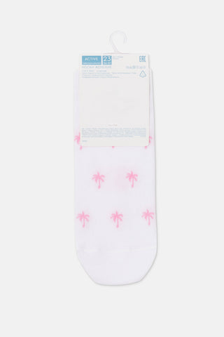 Cotton Ankle Socks Conte Active - 589 Palm Trees - By Baano