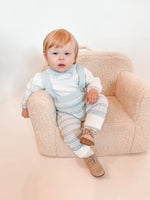 Jacob- Beige Leather Boy Oxford Shoes