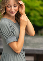 Jess Short Sleeve Midi Dress - By Baano