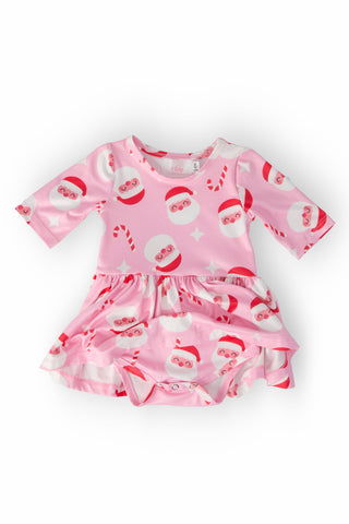 Jingle Bells 3/4 Sleeve Twirl Bodysuit - By Baano