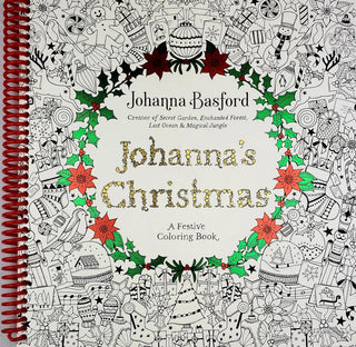 Johanna's Christmas: A Festive Coloring Book for Adults (Spiral Bound) - By Baano