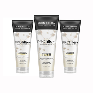 John Frieda Profiles Plumping Shampoo for Fine Hair 250 ml 3 Pack