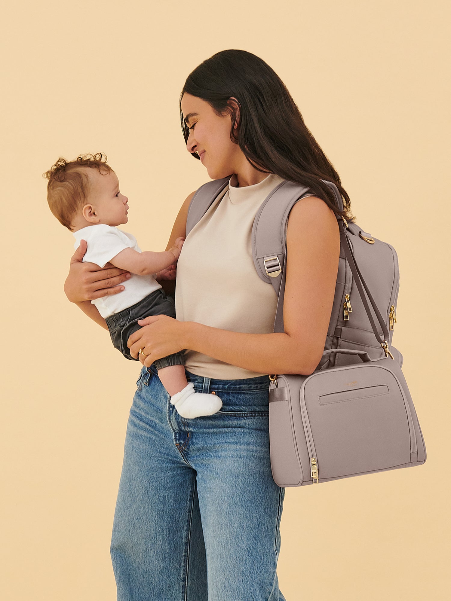 Insulated Bottle Bag - Taupe - By Baano