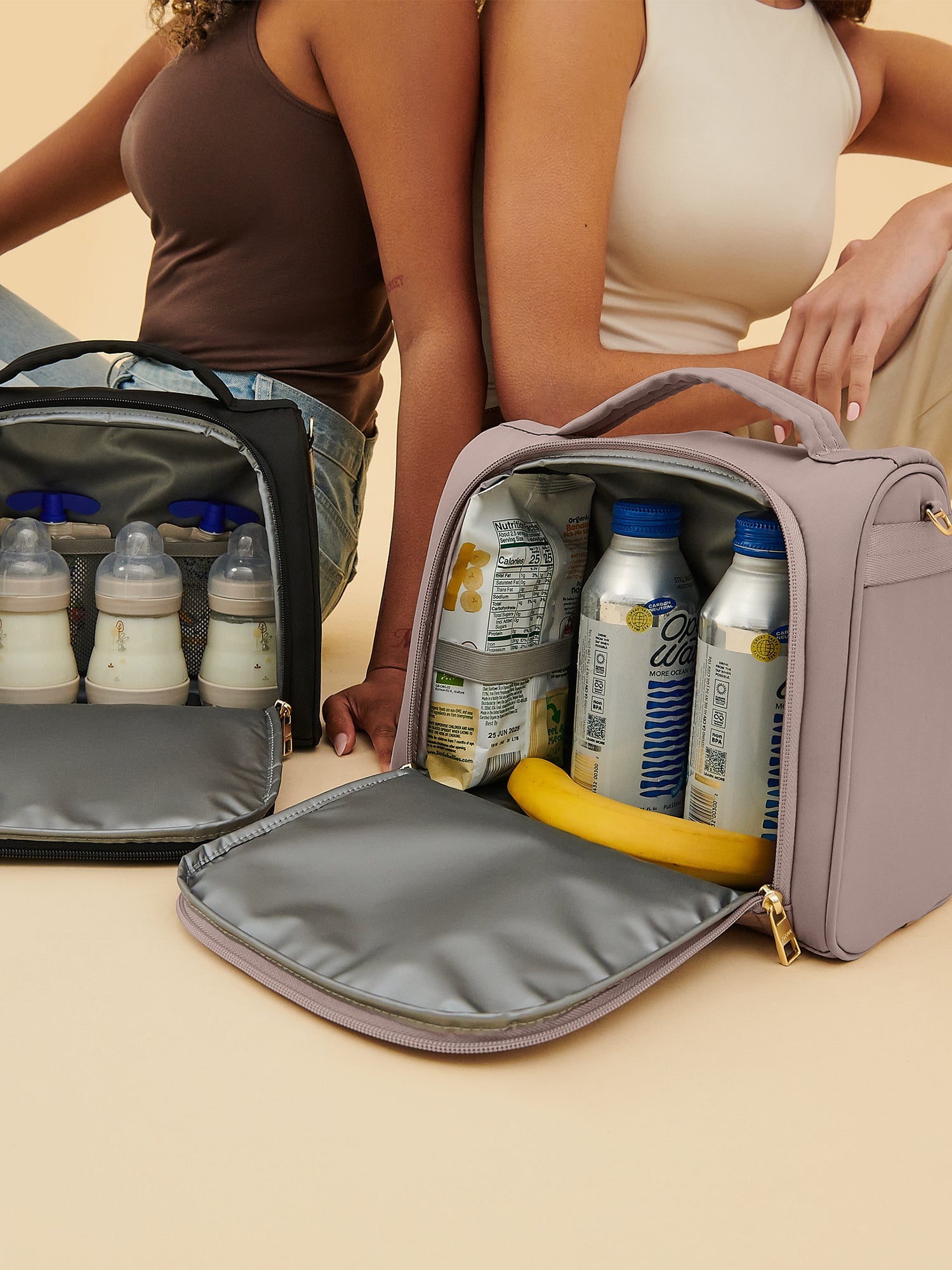 Insulated Bottle Bag - Taupe - By Baano