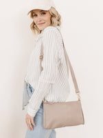 3-Piece Pouch Clutch Purse Set - Taupe - By Baano