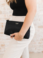 3-Piece Pouch Clutch Purse Set - Black - By Baano