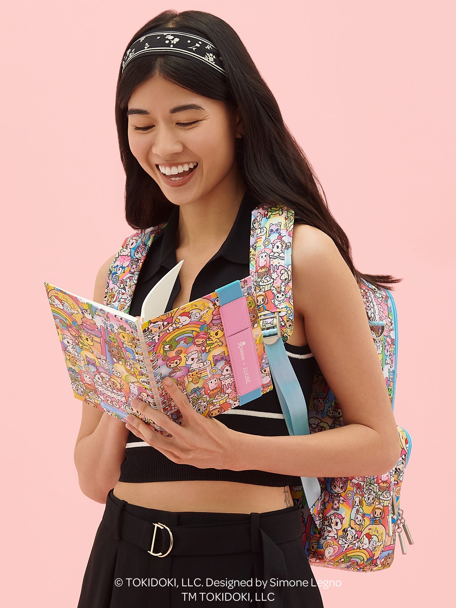 tokidoki Spiral Oliver Notebook with Reusable Pen Pocket - 20th Anniversary Celebration - By Baano