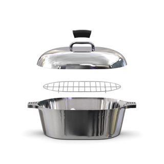 Oval Dutch Oven with Lid - 10 Quart (15 Inch) - By Baano