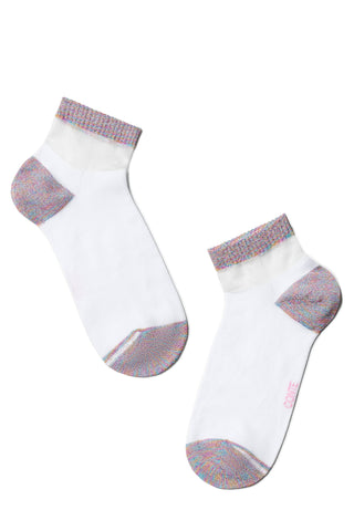 Cotton Ankle Socks Conte Active - 207 with Lurex - By Baano
