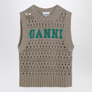 Perforated Vest With Logo Inlay