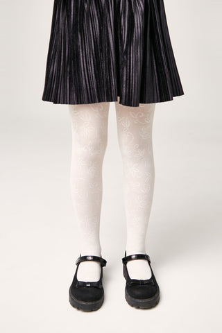 Conte Tights for girls Ketty 40 Den - Floral Pattern - By Baano