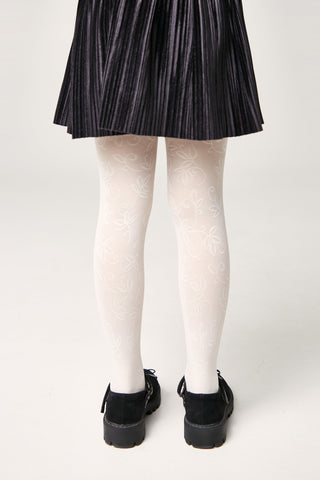 Conte Tights for girls Ketty 40 Den - Floral Pattern - By Baano