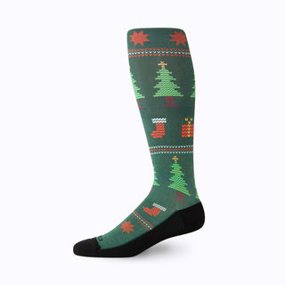 Christmas Knee High Compression Socks