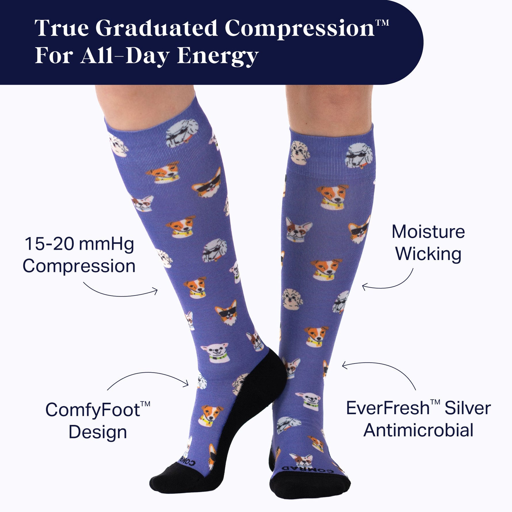 Cute Compression Socks – Dog