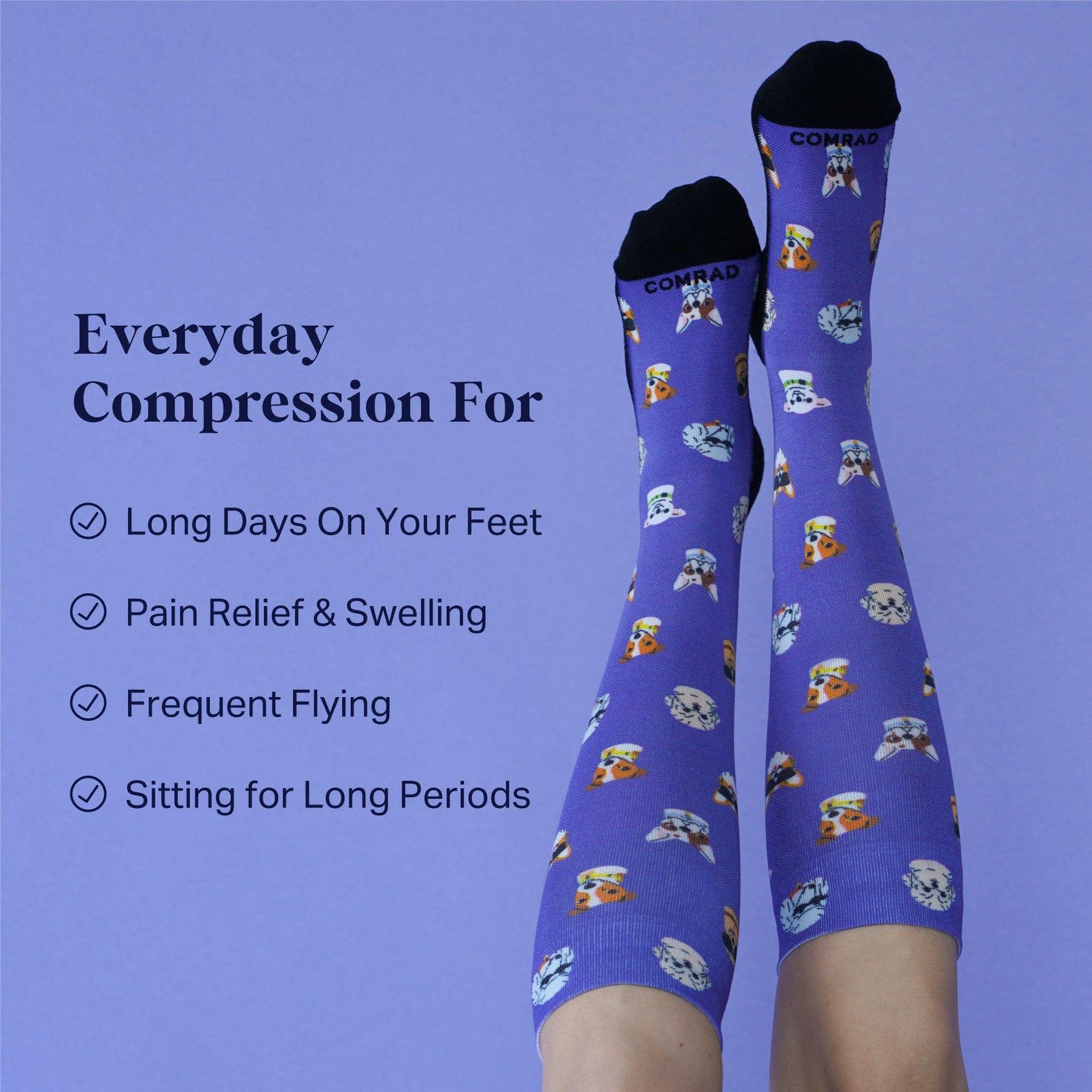 Cute Compression Socks – Dog