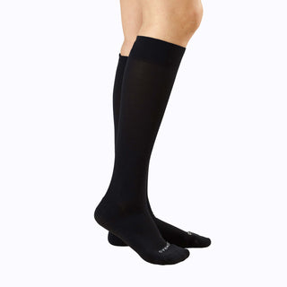 Knee-High Compression Socks – Solid Black (20-30 mmHg)