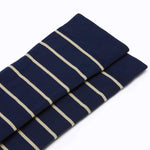 Knee-High Compression Socks – Stripes Navy (20-30 mmHg)