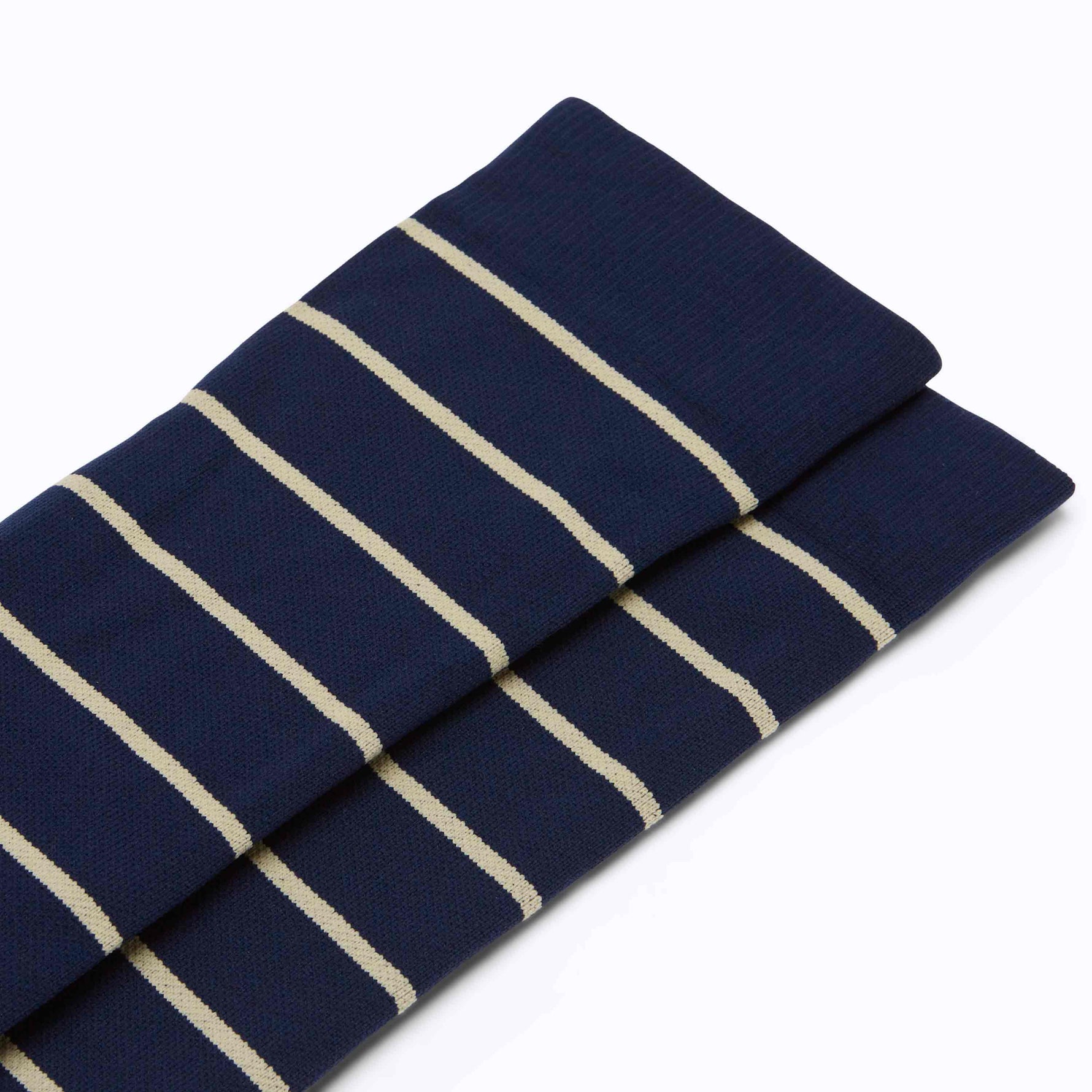 Knee-High Compression Socks – Stripes Navy (20-30 mmHg)