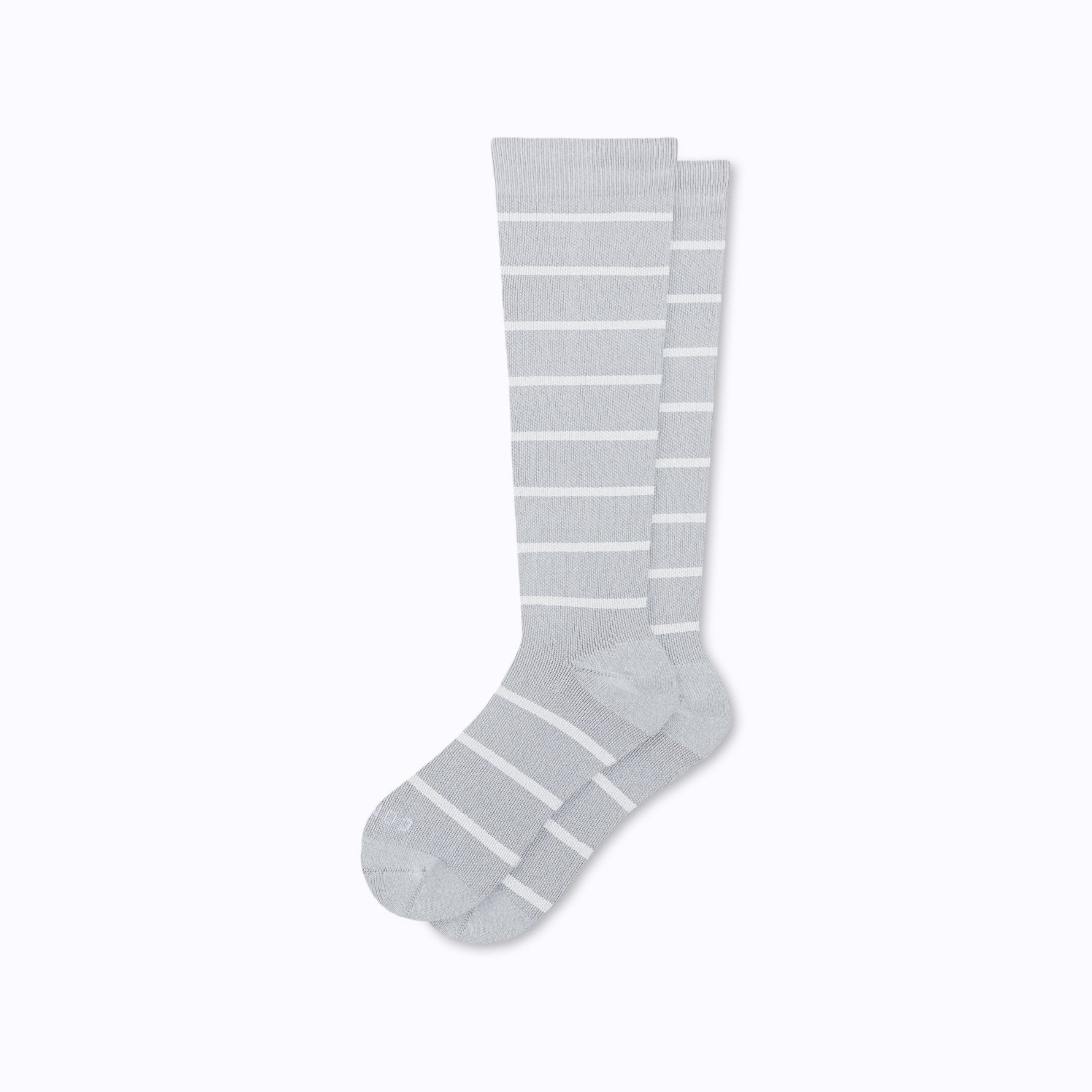 Knee-High Compression Socks – Stripes Grey (20-30 mmHg)