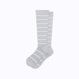 Knee-High Compression Socks – Stripes Grey (20-30 mmHg)