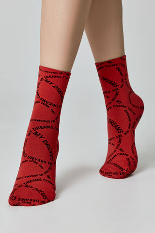 Dense Socks Conte Fantasy - Knitted "My dreams" Design - By Baano