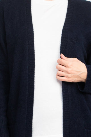 Velvet Heart Open Front Long Sleeve Ribbed Cuffs and Hem Knit Oversize Cardigan with Pockets - Glamourous Grace