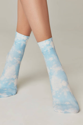 Socks Conte Fantasy 902 - Blue Mood - By Baano